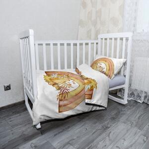 Sablio Dětské povlečení do postýlky Podzimní duha - 120x90 / 40x60