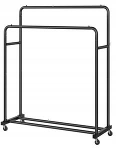 SONGMICS Pojízdný stojan na oblečení Loki 110 cm černý