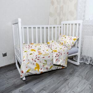 Sablio Dětské povlečení do postýlky Podzimní listí - 120x90 / 40x60