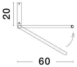LED lustr Garve 60 bílé – Bílá