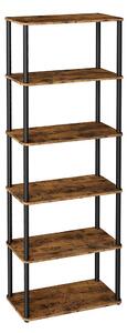 SONGMICS Regál Vasagle Pier 173 cm černý/hnědý
