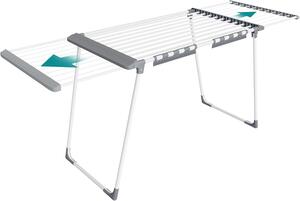SONGMICS Šířkově nastavitelný sušák na prádlo Grent 90 cm bílý/šedý