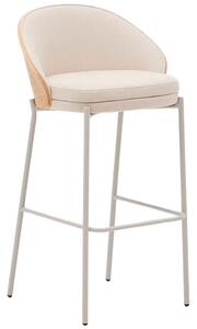 Béžová čalouněná barová židle Kave Home Eamy 77 cm