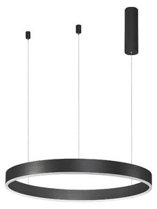 LED lustr Motif 60 černé CCT s dálkovým ovládáním – Černá
