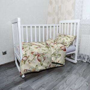 Sablio Dětské povlečení do postýlky Ovocný akvarel - 120x90 / 40x60