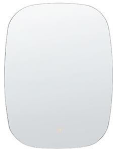LED koupelnové zrcadlo BERGERAC 58 cm 78 cm Stříbrná