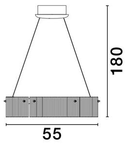 Lustr na lanku Pauline 55 – LED