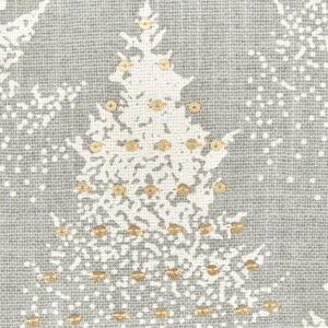 Sada 2 bavlněných polštářů vzor vánoční stromeček 45 x 45 cm šedé BILLBERGIA