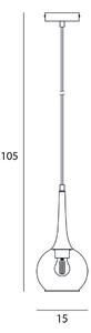 Italux PND-42361-1-BRO-AMB závěsné stropní svítidlo Favera | 1x40W E27