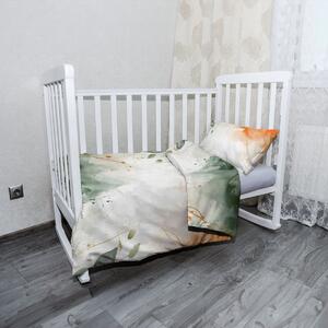 Sablio Dětské povlečení do postýlky Lesní mlha - 120x90 / 40x60