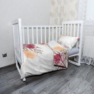 Sablio Dětské povlečení do postýlky Jarní akvarel - 120x90 / 40x60