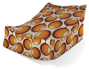 Sablio Sedací vak Lounge Karamelové kruhy - 80 x 95 x 50 cm