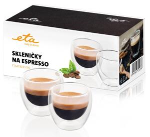 Skleničky na espresso ETA 4181 91000 / 2 x 80 ml / sklo