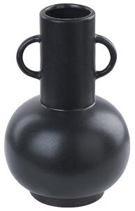 Váza na květiny PEREA 26 cm Keramika Černá