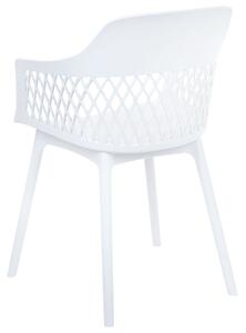 Sada 2 jídelních židlí bílé ALMIRA