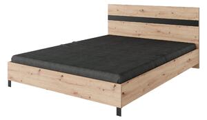 ADRK Manželská postel 160x200 MALEN A, dub artisan