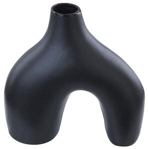 Váza na květiny LAMIA 30 cm Keramika Černá