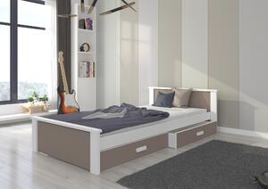ADRK Postel ALDEX, CH-Alde-W+T-190-E1933, 180x90 cm, bílá/truffle