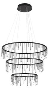 LED stmívatelný černá designový lustr Stellar 200