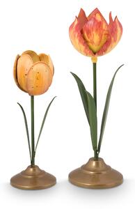 Pip Studio Lily & Lotus set 2ks svícnů, žlutý