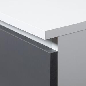Noční stolek Cleania CL2 (bílá + šedá). 1070716
