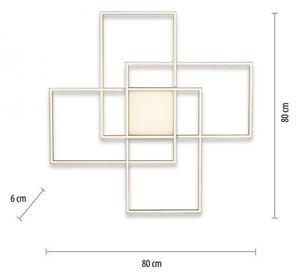 Paul Neuhaus Stropní LED svítidlo Q-ASMIN, 54W, 80x80 cm, ZigBee, CCT 2700-5000K