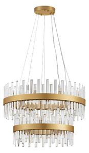 Zlatý moderní lustr Crown 180