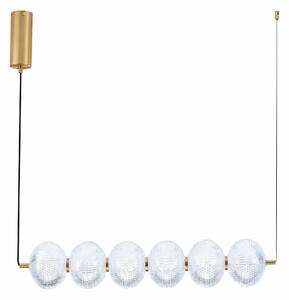LED stmívatelný zlatý moderní lustr Klelia 120