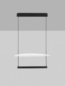 LED stmívatelný černo-bílý moderní lustr Diona 2 – Černá