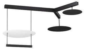 LED stmívatelné černo-bílé moderní stropní svítidlo Diona 9 – Černá