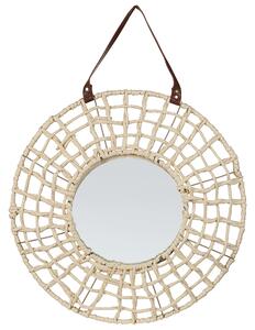 Zrcadlo PALACI 60 cm 60 cm Papírové lano Přírodní
