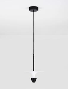 LED černo-bílé designový lustr Luet 180 – 26 x 15 cm