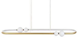 LED závěsná lampa FEALE Kov Zlatá