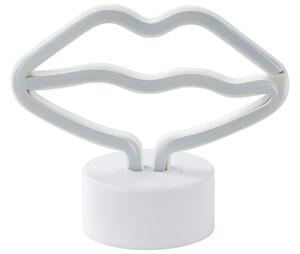 Neonový LED nápis Rty FLORA Růžová