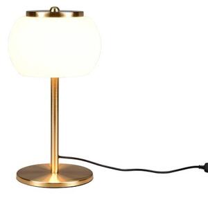 Trio 542010108 LED stolní lampa Madison 1x8W | 800lm | 3000K - 4 úrovně stmívání pomocí spínače/kabelový spínač, mosaz, bílá