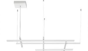 LED stmívatelný bílý designový lustr Pace – Bílá