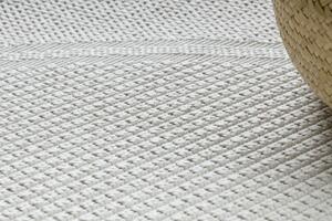 Šňůrkový koberec SIZAL TIMO 5979 kruh, bílý