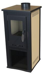 Krbová kamna OKTA krémová, 3,9 kW, vytápěcí schopnost: 100 m³, ocelová