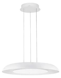 LED stmívatelný bílý designový lustr Epos – Bílá