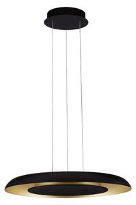 LED stmívatelný černo-zlatý designový lustr Epos – 60 x 310 cm