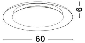 LED stmívatelné černo-zlaté designové stropní svítidlo Epos – 60 x 310 cm