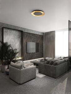LED stmívatelné černo-zlaté designové stropní svítidlo Epos – 60 x 310 cm