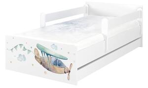 Dětská postel MAX - 160x80 cm - DO NEBES - bílá