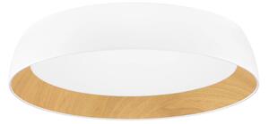 LED stmívatelné bílo-dřevěné moderní stropní svítidlo Sigi 2