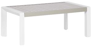 Zahradní jídelní stůl CASTELLA 120 cm 70 cm Kov Taupe