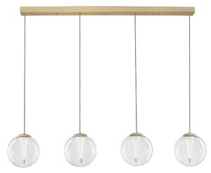 LED stmívatelný zlatý designový lustr Gi