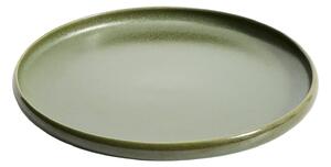 Kave Home Zelený keramický talíř Uilo 26,5 cm