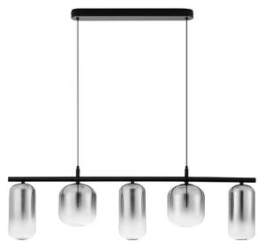 LED černo-šedý moderní lustr Aelia 145
