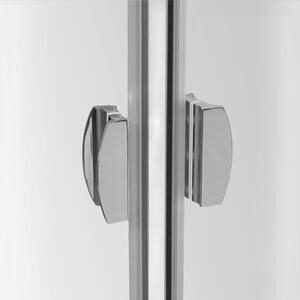 Roltechnik Outlet Čtvrtkruhový sprchový kout DR2 - bez vaničky Varianta: rozměry: 80x80 cm - (DR2/80x80 - 733-8000000-00-02), Barva profilů a typ výplně: profily: brillant, výplň: transparent