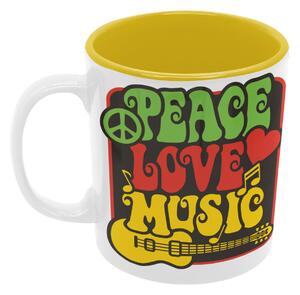 Hippies Legacy | keramický hrnek 330ml, různé barvy - Zlatožlutá